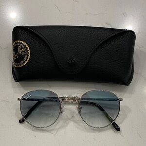 Ray-Ban Silver Frame Sunglasses with Black Case